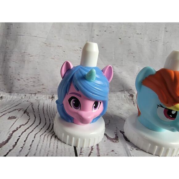 Lot Of 3 My Little Pony Good2Grow Drink Topper Spouts Bottle Caps - Picture 4 of 7